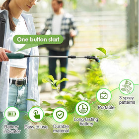 YASIMIA telescopic watering wand extended to reach tall plants
