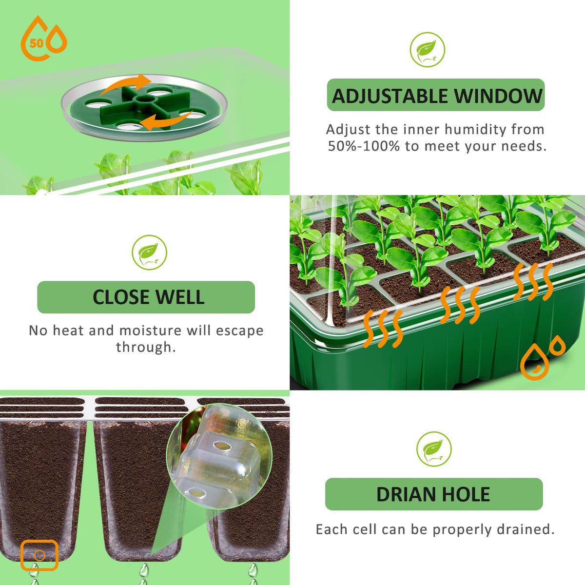 YAUNGEL tray made of 0.8mm PVC for durability and reuse
