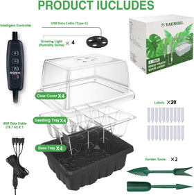 YAUNGEL reusable base trays offer durable, long-term gardening use