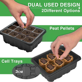 YAUNGEL clear seedling covers protect moisture while letting air circulate