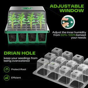 YAUNGEL durable PVC seed starter trays for repeated use.
