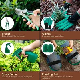 YAUNGEL garden gloves and sprayer, protective gear for gardening.