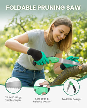 Yaungel pruning saw for clean, precise cuts in branches and stems