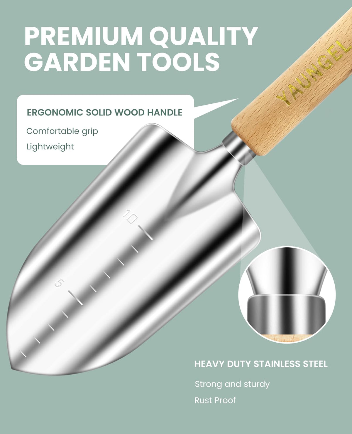 Yaungel weeding knife ready for effortless weed removal with minimal soil disruption