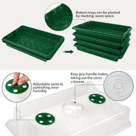 YAUNGEL drainage holes prevent overwatering while monitoring root development.