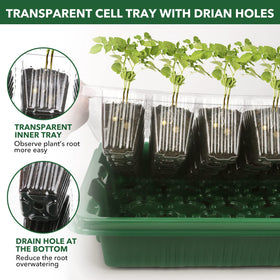 YAUNGEL lid with handle provides easy carrying and quick inspection.
