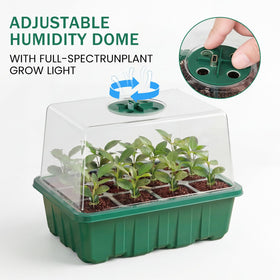 YAUNGEL seedling tray with base tray for stable, organized gardening setup.