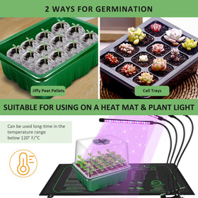 YAUNGEL transparent seed tray lets you monitor moisture and growth