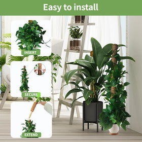 YAWAHOME coconut fiber core preserves moisture around aerial roots.