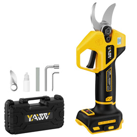 YAWV brushless pruning shears main view showing compact cordless design