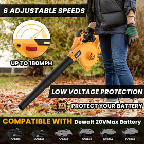 YAWV 2-in-1 blower and vacuum handle enables quick transitions.