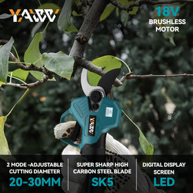 YAWV pruning shears with high-speed brushless motor for efficient trimming
