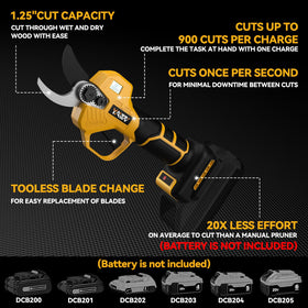 YAWV pruning shears adjustable cutting diameter for precise branch work.