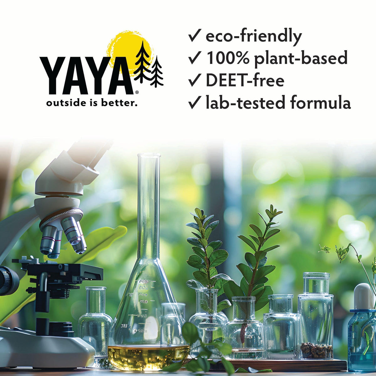 YAYA Organics Squito Ban bottle for DEET-free mosquito protection during hikes