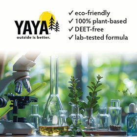 YAYA Organics Squito Ban bottle for DEET-free mosquito protection during hikes