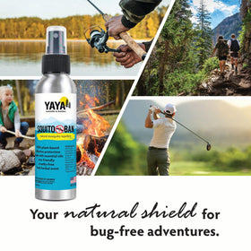 YAYA Organics Squito Ban spray ready for outdoor adventures
