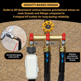 Yayamz C37700 brass construction delivers durable outdoor performance.