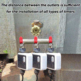Yayamz downward-spout connection showing stable water flow