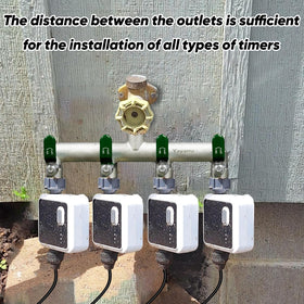 Yayamz downward vertical spout connection maintains stable water flow.