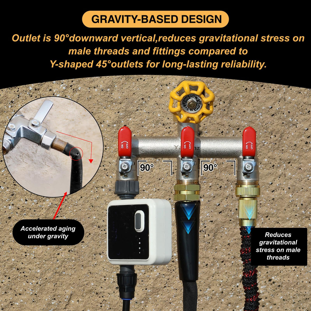 Yayamz frost-resistant brass body for reliable cold-season performance