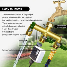 Yayamz durable brass construction withstands high-pressure use in demanding outdoor watering tasks