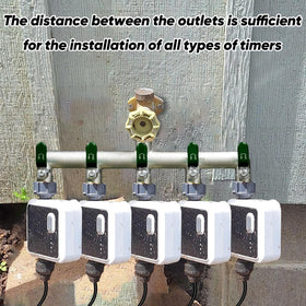 Yayamz hose splitter with 1.77-inch spacing for wider faucet compatibility