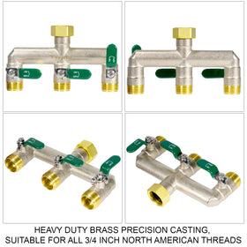 Yayamz weather-ready outdoor faucet splitter for all-season use