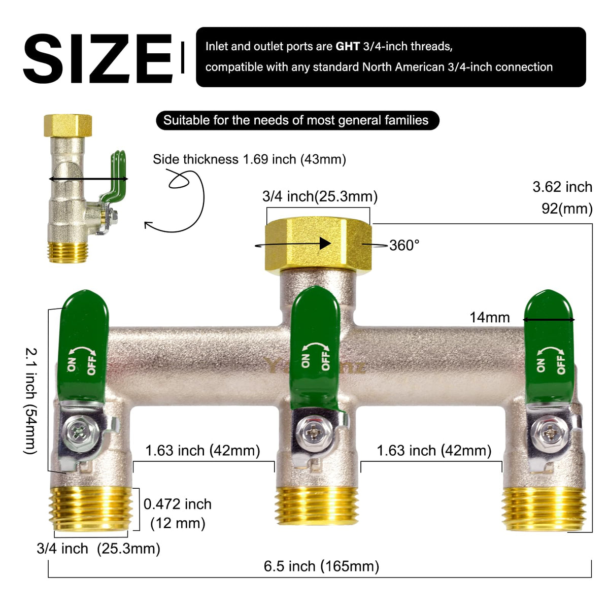 Yayamz wide-spout design enables versatile faucet compatibility