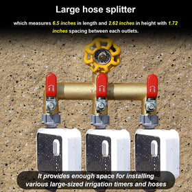 Yayamz wide spout spacing of 1.77 inches supports multiple timers and hoses.