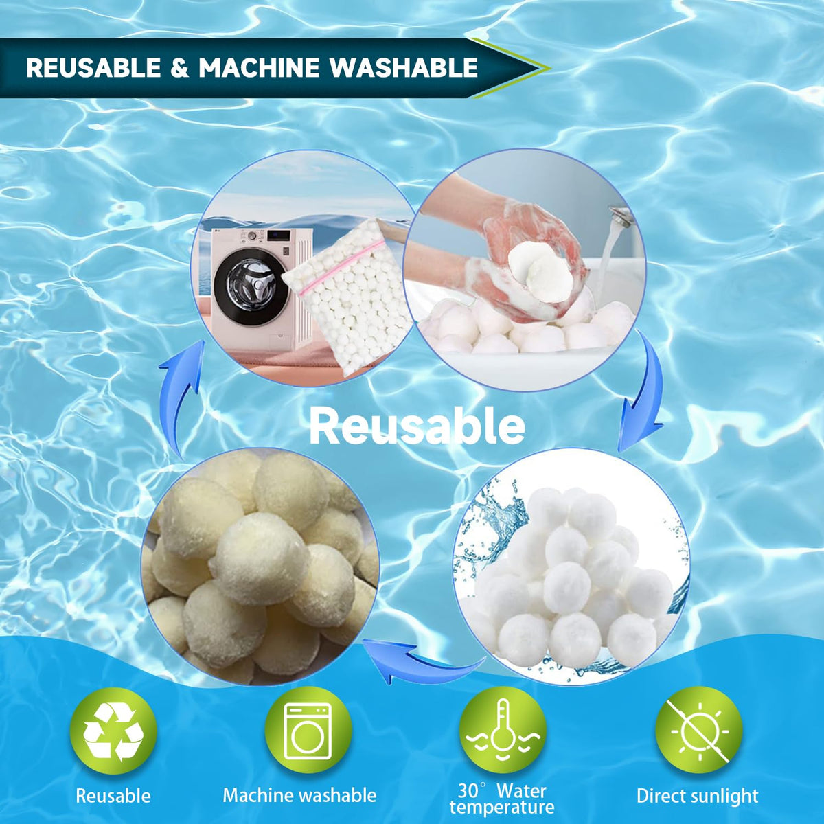 YAZ&amp;OUZ wash bag included for easy cleaning