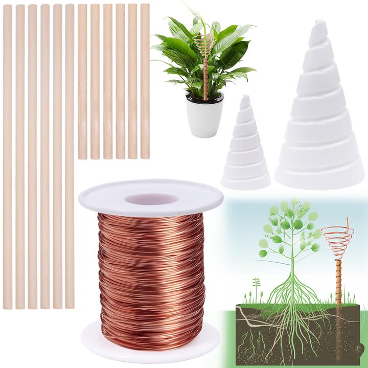 YBB copper wire 65.6 ft for electroculture use, supporting efficient signal transmission