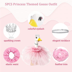 YBBOTT porch goose colorful eyelash accents playful charm outdoors