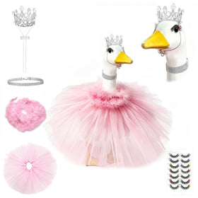 YBBOTT porch goose crown adds sparkling elegance for curb appeal