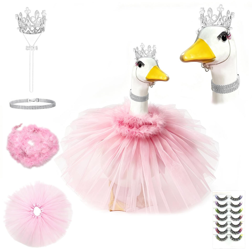 YBBOTT porch goose crown adds sparkling elegance for curb appeal