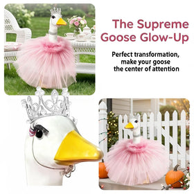 YBBOTT porch goose necklace adds charming detail for yard decor