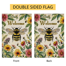 YBHWOGI outdoor decor flag ideal for patios, lawns, or garden paths.