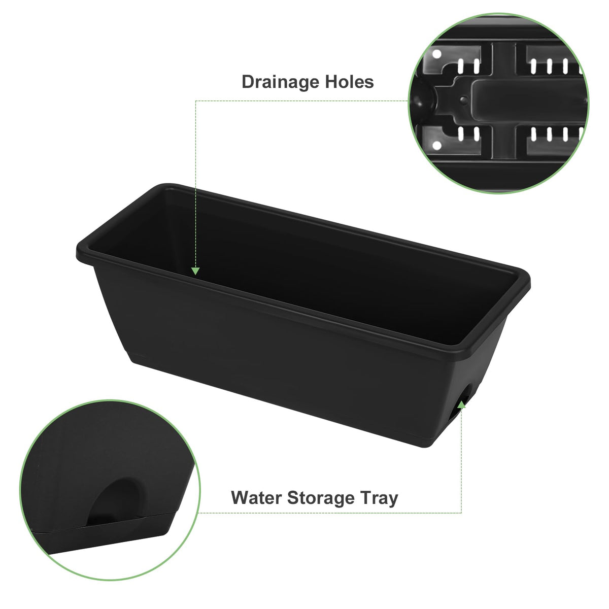YBING triangle-base supports stability for multiple pots and soil