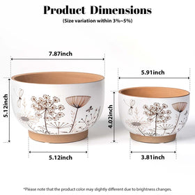 YBX YIBOXUAN boho-style planter blends neutral tones for versatile home décor.