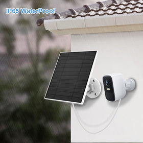 Wall-mount installation with an adjustable bracket for optimal sun exposure.