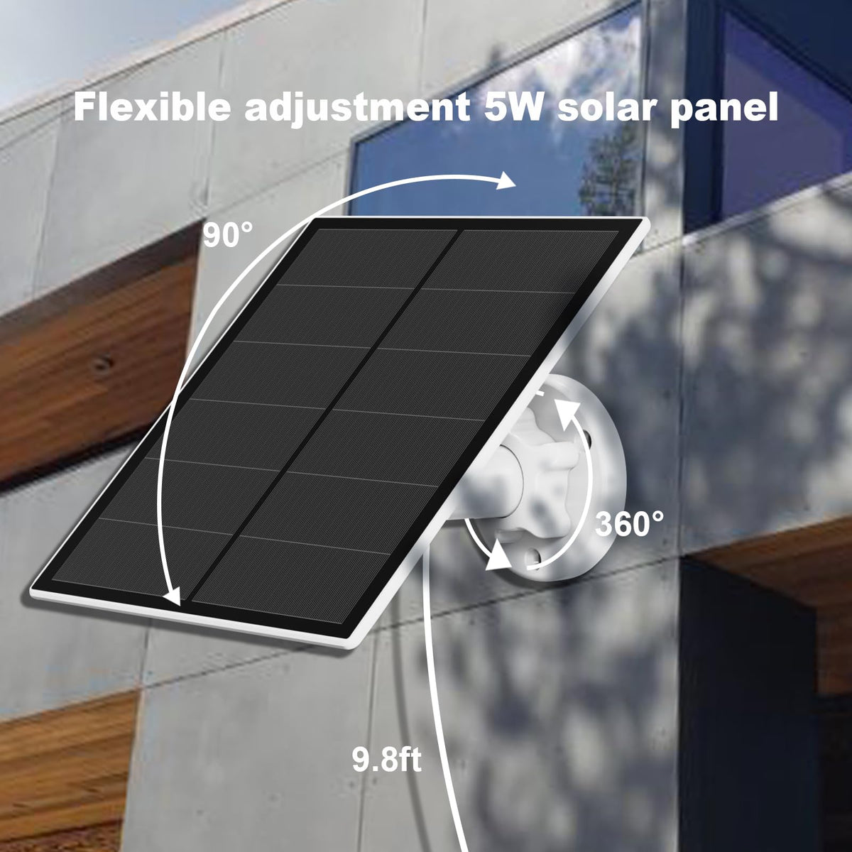 YCTechCam USB-C port solar panel ready for rechargeable cameras