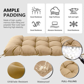 Yddsky chair cushion 19x19 provides long-lasting support for outdoor seating.