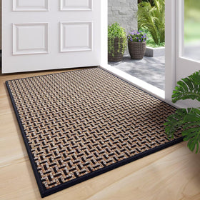 YDKGL door mat 31x47 front view showing low-profile design for easy clearance.
