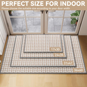 YDKGL door mat features an absorbent entryway for busy spaces.
