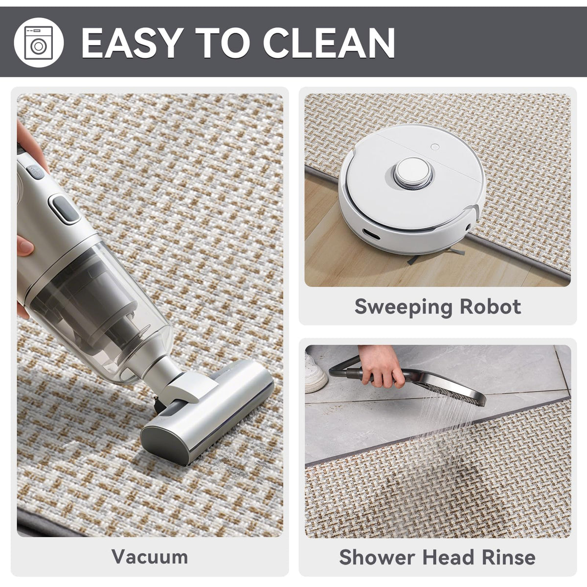 YDKGL washable door mat dries quickly after cleaning.