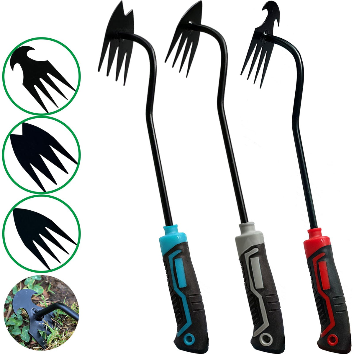 YDKOJGW multi-function garden tool for pruning, digging, and planting.