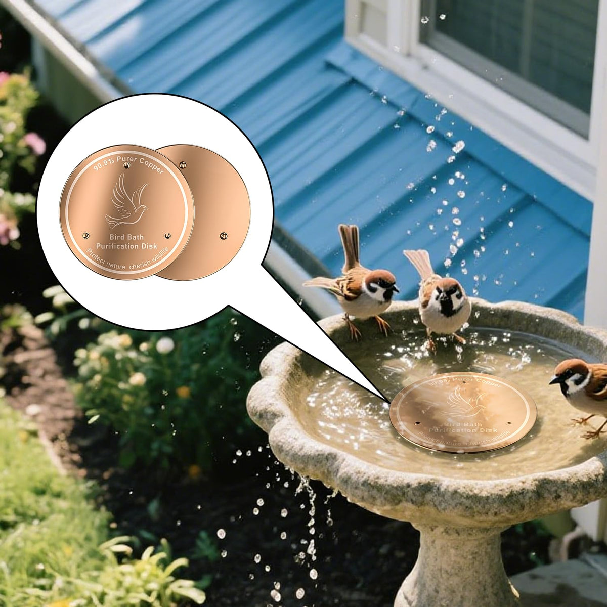 YDMADE natural copper plate purifies water through ionic action