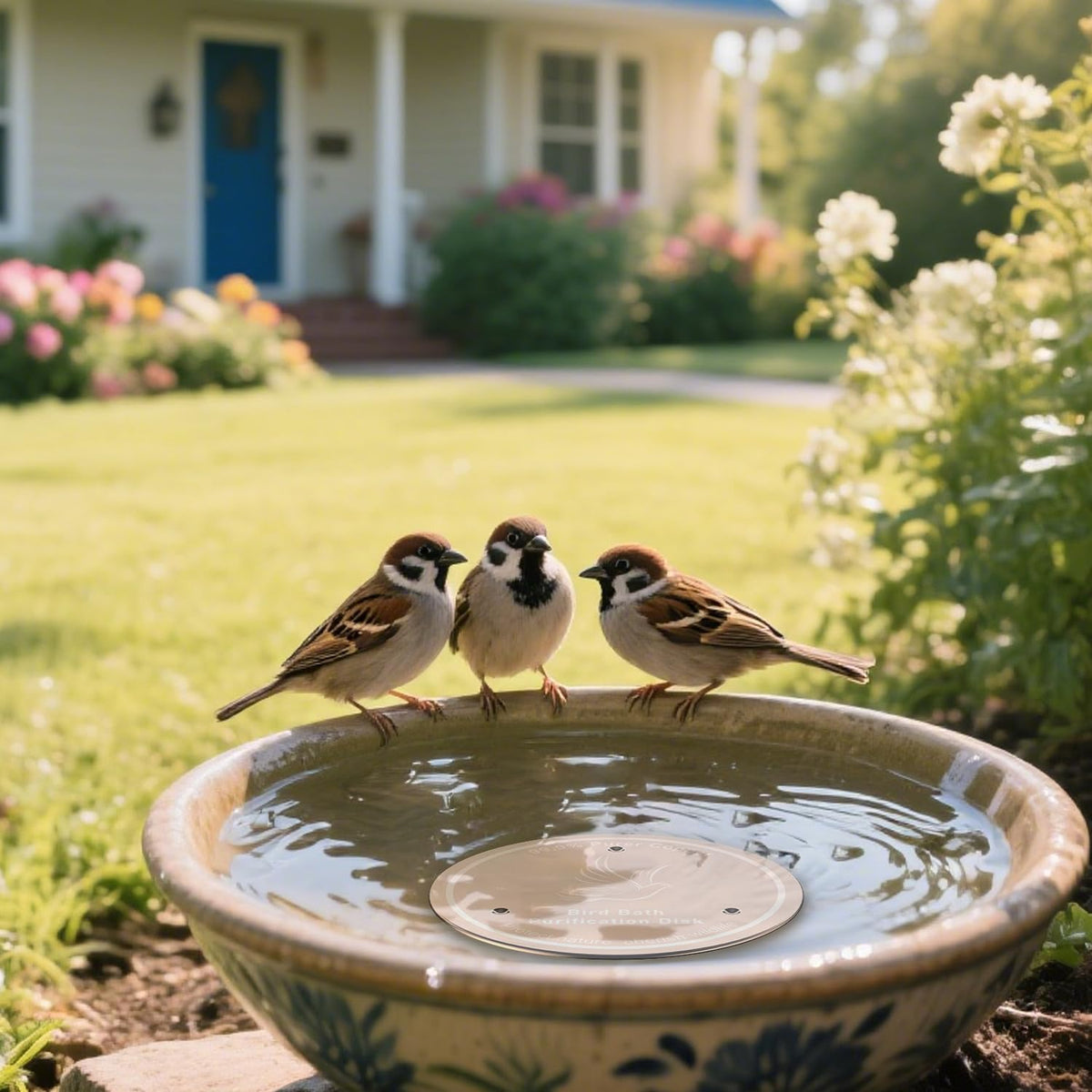 YDMADE three-point stable support keeps purifier secure in the birdbath