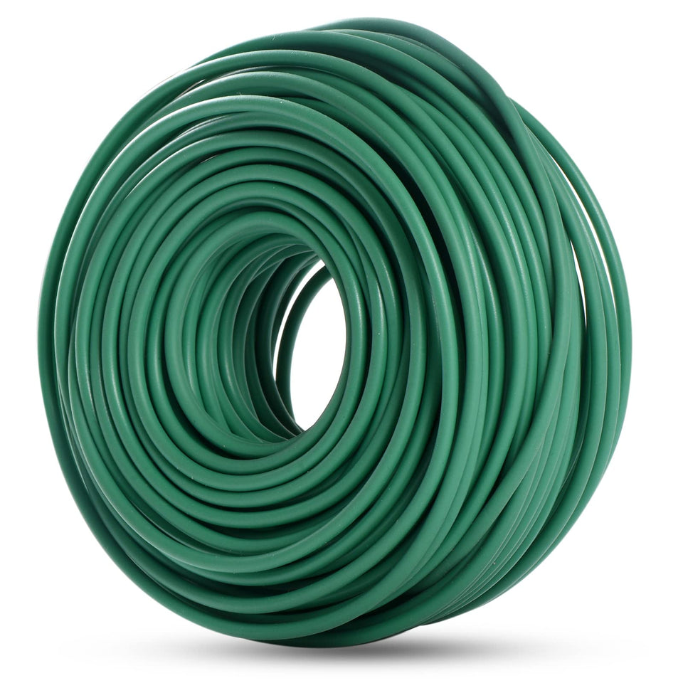 YDSL 88 ft garden wire tie in green for sturdy trellising and plant support.