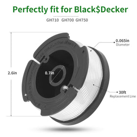 YDSL AF100 spool installation guide demonstrates quick, tool-free replacement.