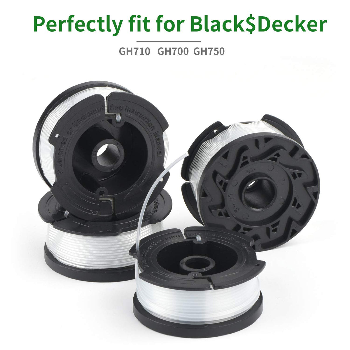 YDSL AF100 spool in grassy area demonstrates reliable performance on uneven terrain.